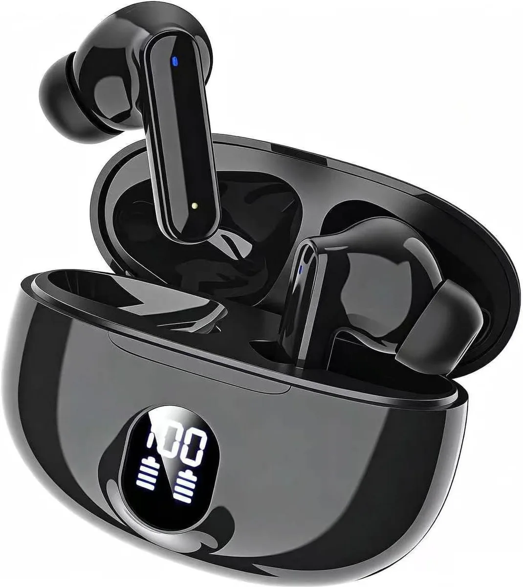 No Sew No Sew Wireless Earbuds S20 Black Bluetooth 5.3 40H — product photo