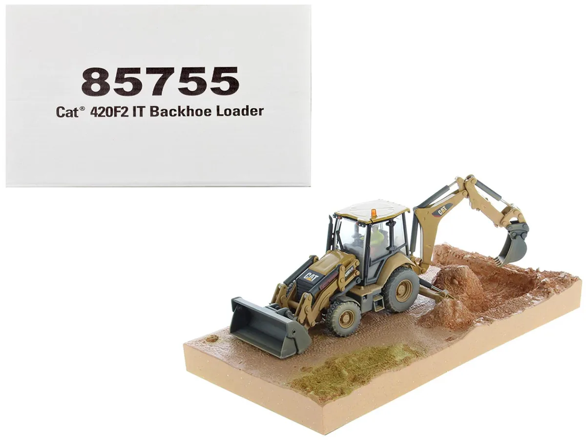 DieCast Masters DieCast Masters CAT 420F2 IT Backhoe Loader 1/50 Weathered Series hobby collectible — product photo