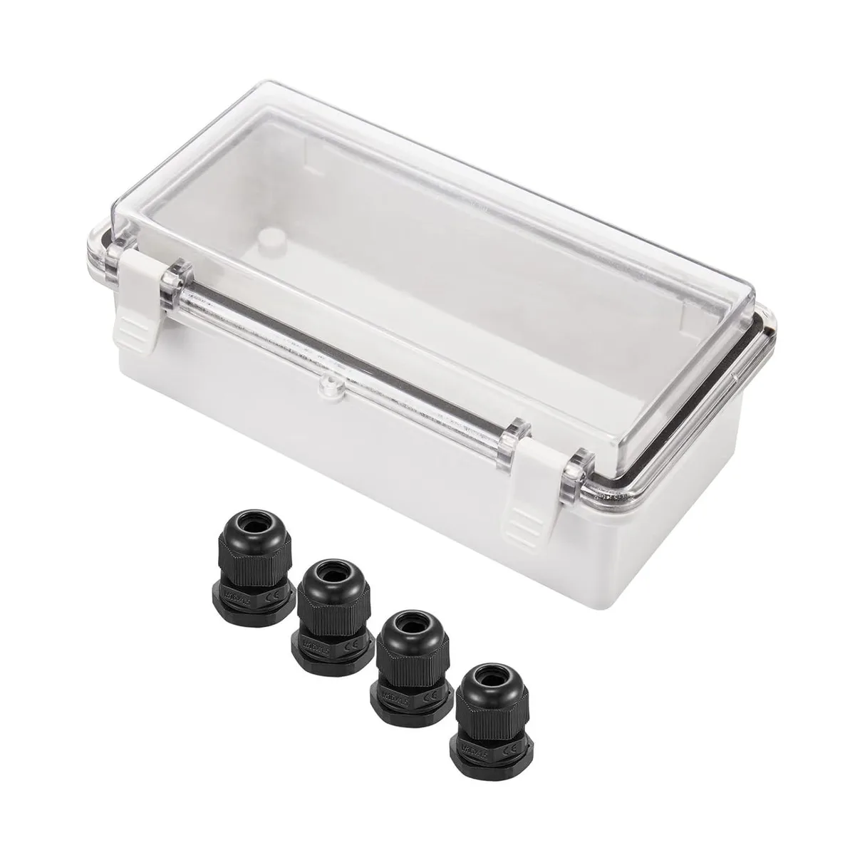 Junchi Junchi IP67 Outdoor Junction Box 200x100x70mm Transparent Grey — product photo