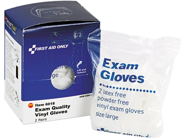 First Aid Only First Aid Only FAE-6018 Nitrile Gloves, 2 Pairs, Blue — product photo