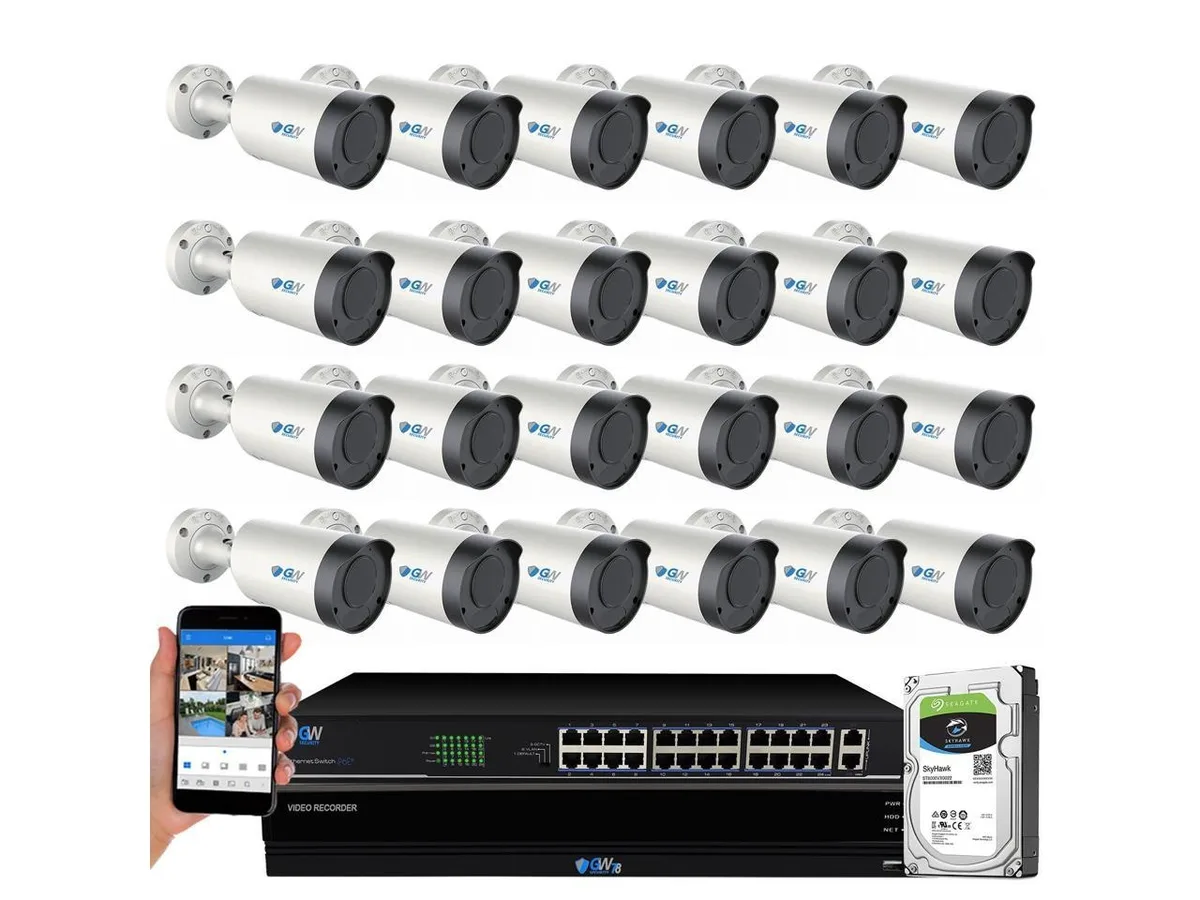 GW Security Inc. GW Security GW7832N 32 Channel 4K NVR Kit 24 Cameras 8TB — product photo
