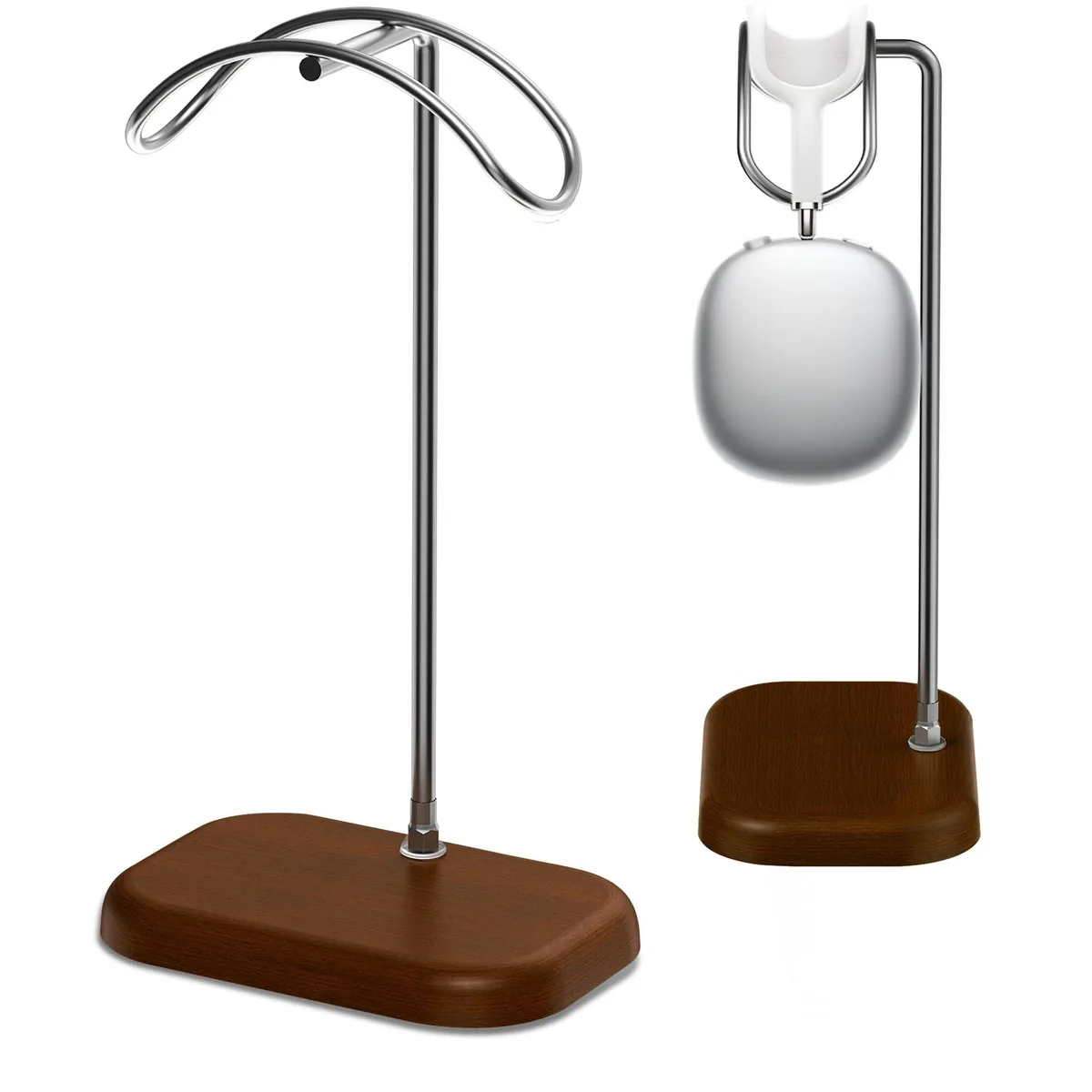 JE Make IT Simple Headphone Stand Silver 4.3 x 11.9 x 5.9 in — product photo