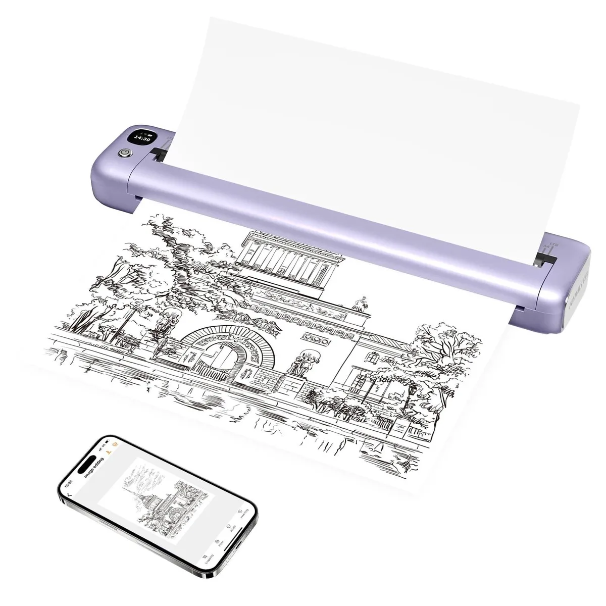  Rongta F81 Receipt Printer Thermal 203 dpi 2400mAh 450g — product photo