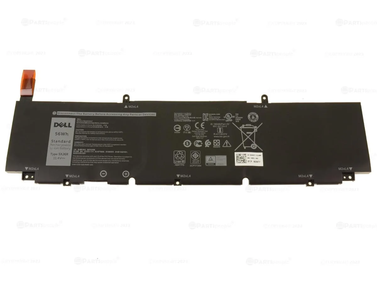 DELL DELL Precision 5750 5760 5770 XPS 17 9700 9710 9720 9730 3-Cell 56Wh 11.4V laptop battery 5XJ6R — product photo