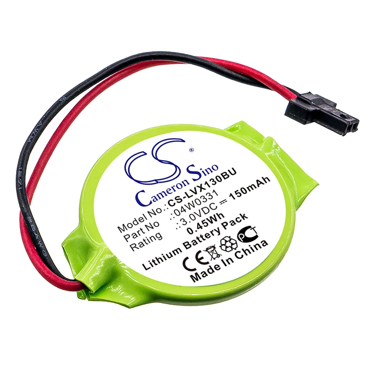 Cameron &amp; Co Cameron &amp; Co CMOS Battery 04W0331 3.0V 150mAh Green — product photo