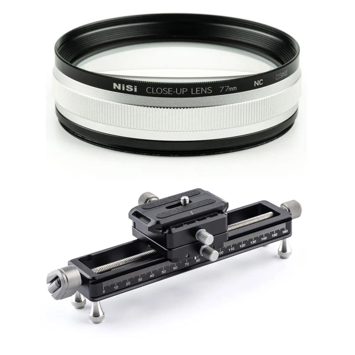 Nisi Nisi Close-Up Lens Kit NC 77mm with 67mm & 72mm Adapters and Macro Focus Rail — product photo