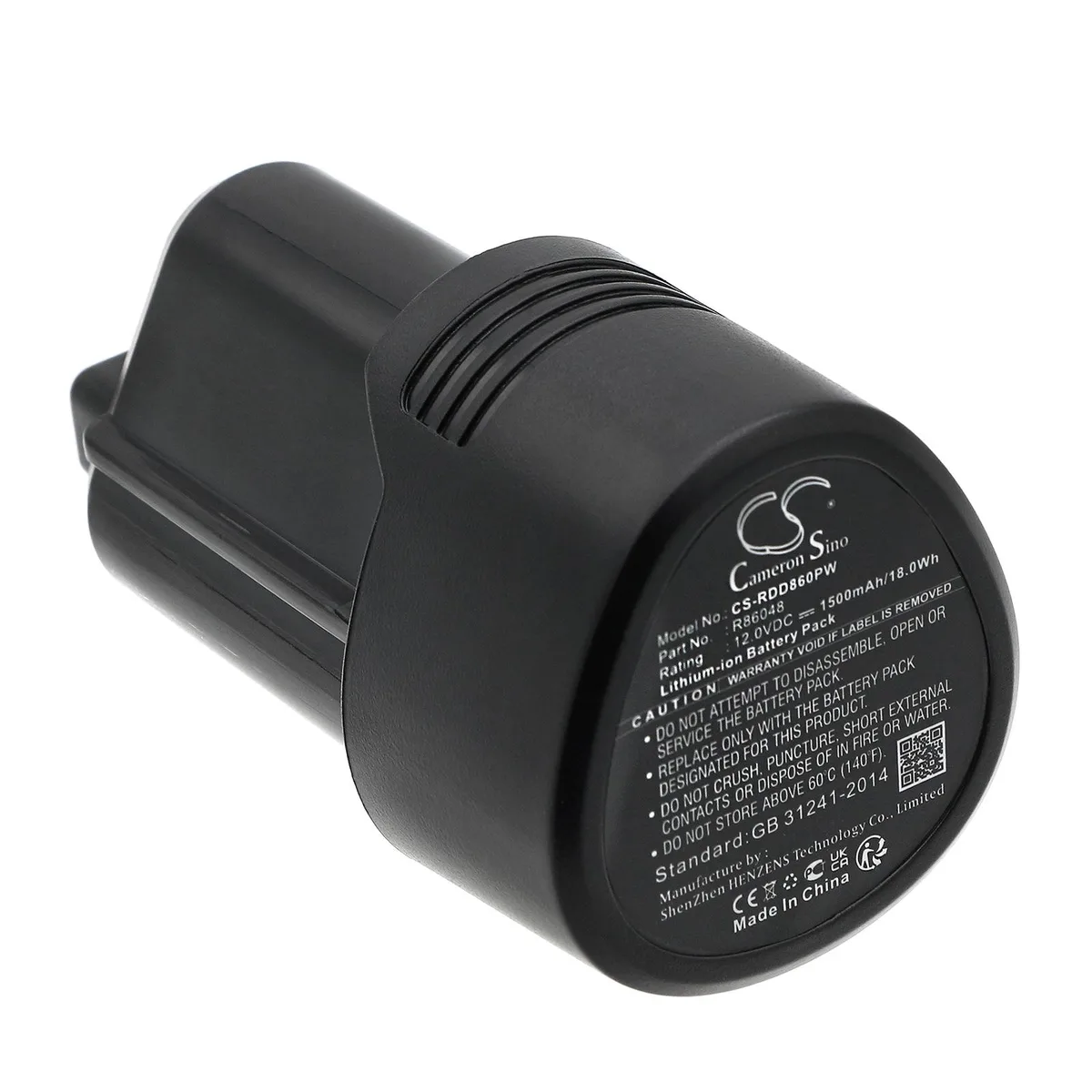 Cameron &amp; Co Cameron &amp; Co DS-CS-RDD860PW 12 V 1.5 Ah Li-ion battery — product photo
