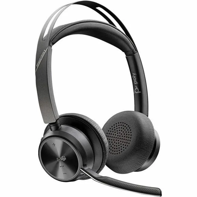 HP HP Voyager Focus 2 Headset 9T9J4AA#AC3 Black Bluetooth 32mm ANC 19h 25h 40h 164ft USB-C/A — product photo