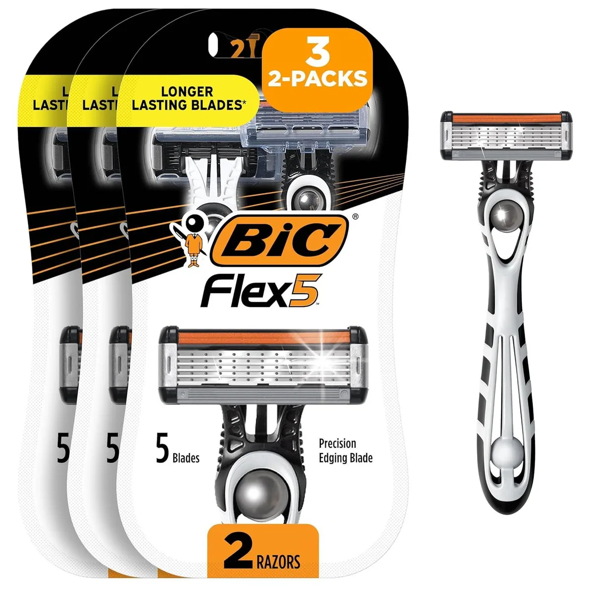 TAURKENAM TAURKENAM Flex 5 Sensitive 5-Blade Disposable Razors 2-Pack — product photo