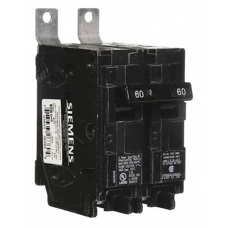 SIEMENS SIEMENS B260 Miniature Circuit Breaker BL 60A 2 Pole 120/240V AC — product photo