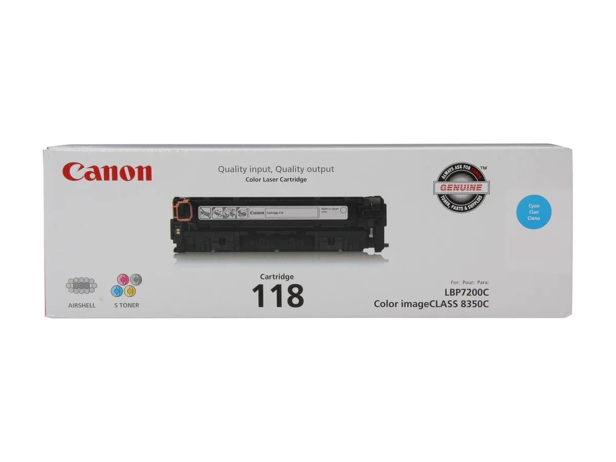 Canon Canon 2661B001AA CRG 118C Cyan Toner Cartridge — product photo
