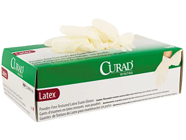 Curad Curad CUR8105 Powder-Free Latex Exam Gloves Medium 100 Count — product photo