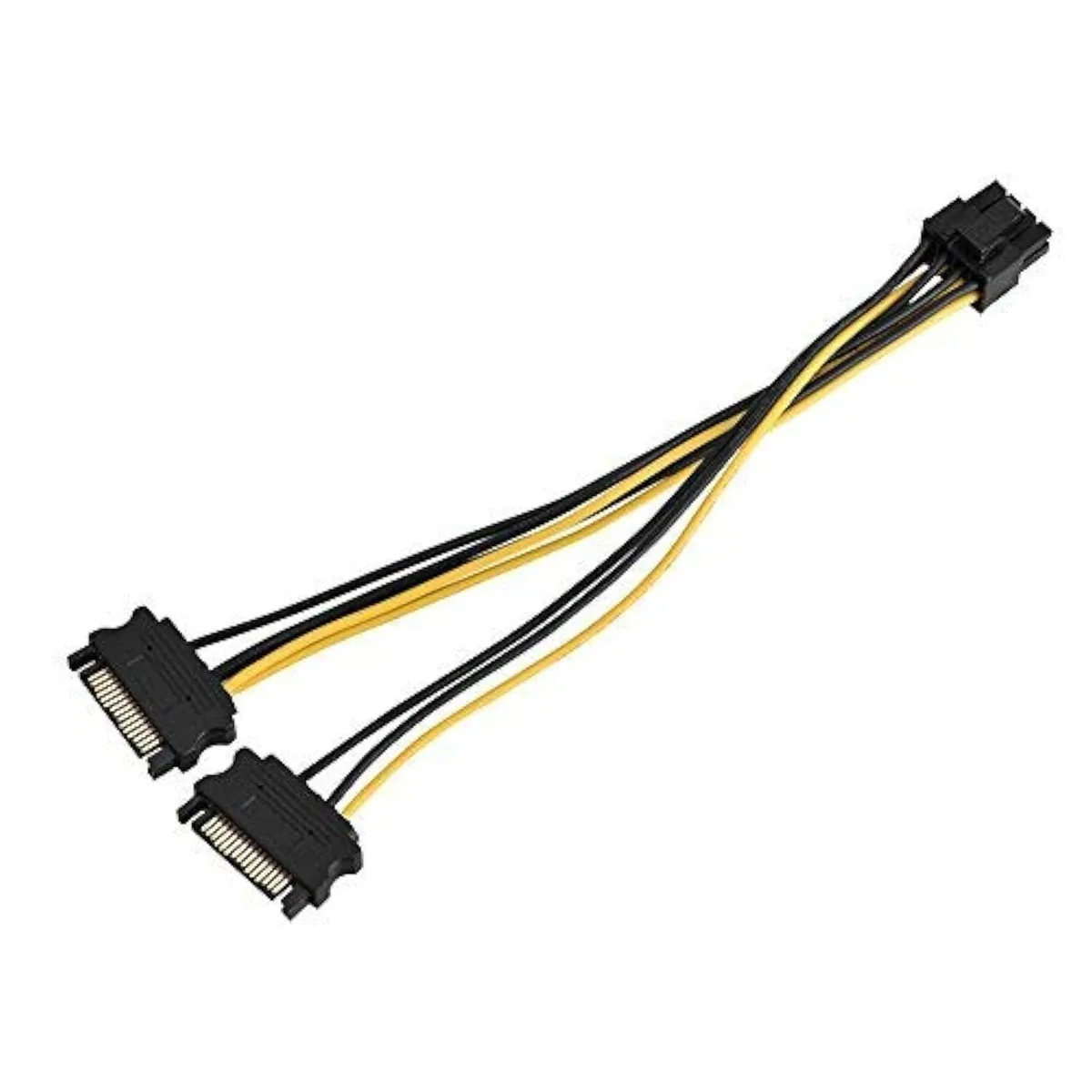 Vszerda Vszerda SATA cable 8-pin female to dual 15-pin male 20cm — product photo