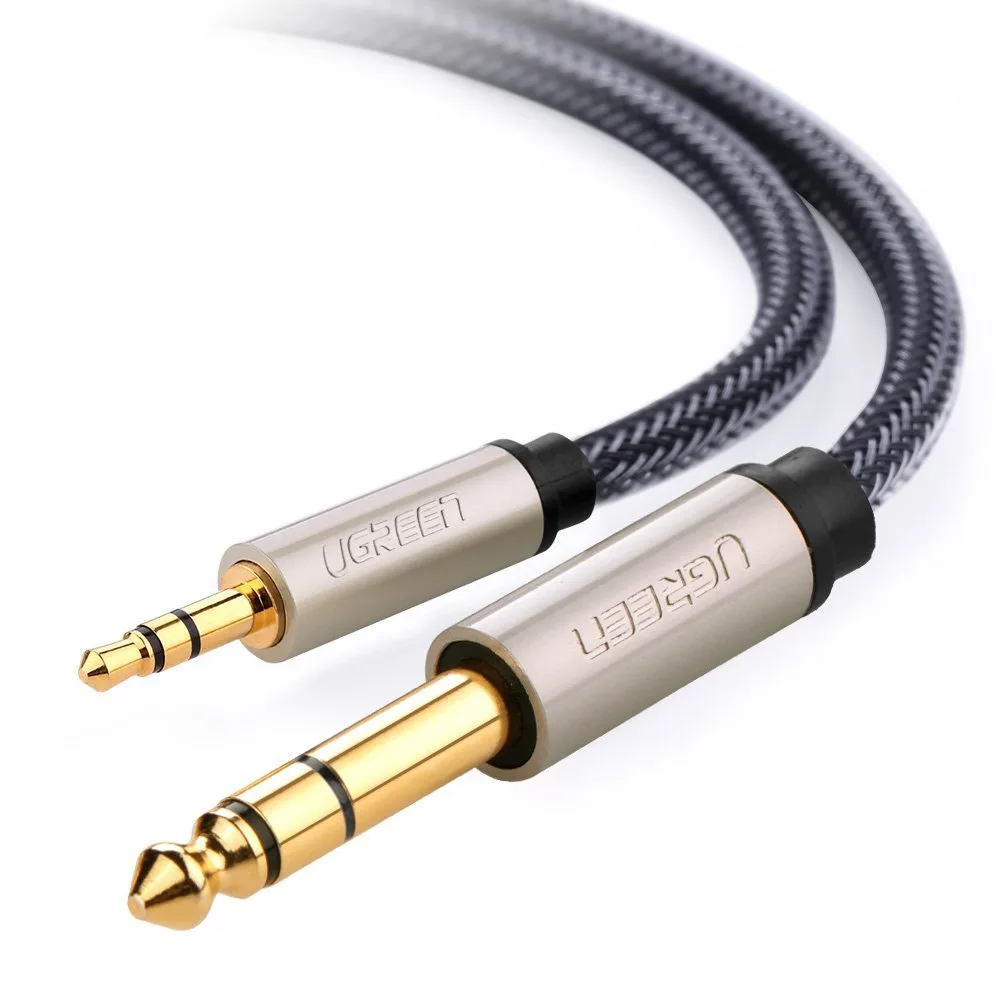 TeKit TeKit 10629 3.5 mm to 6.35 mm TRS cable 10 ft — product photo