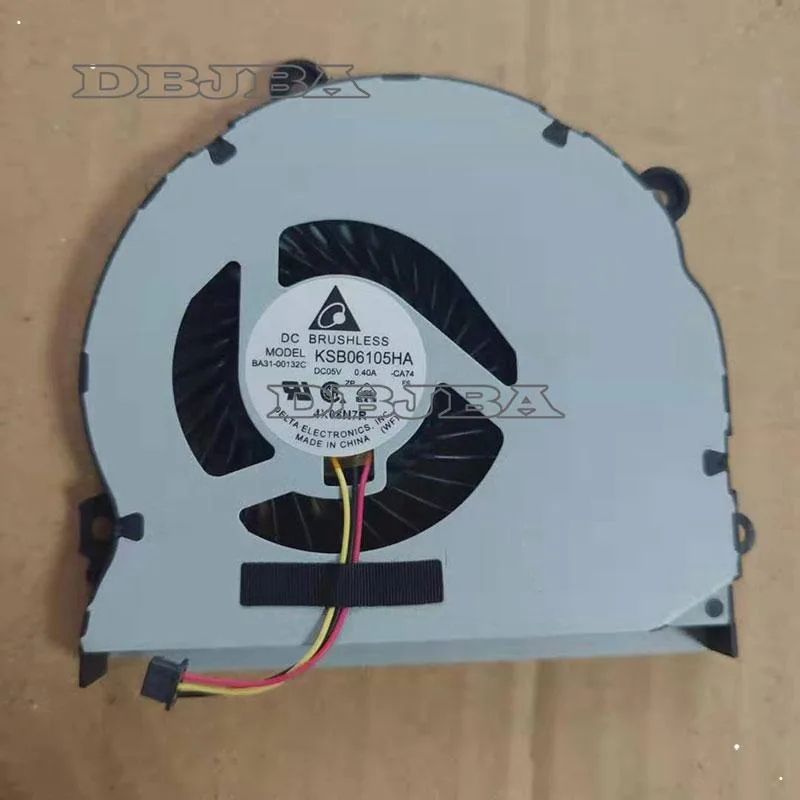 Small black rectangular laptop cooling fan with three wires