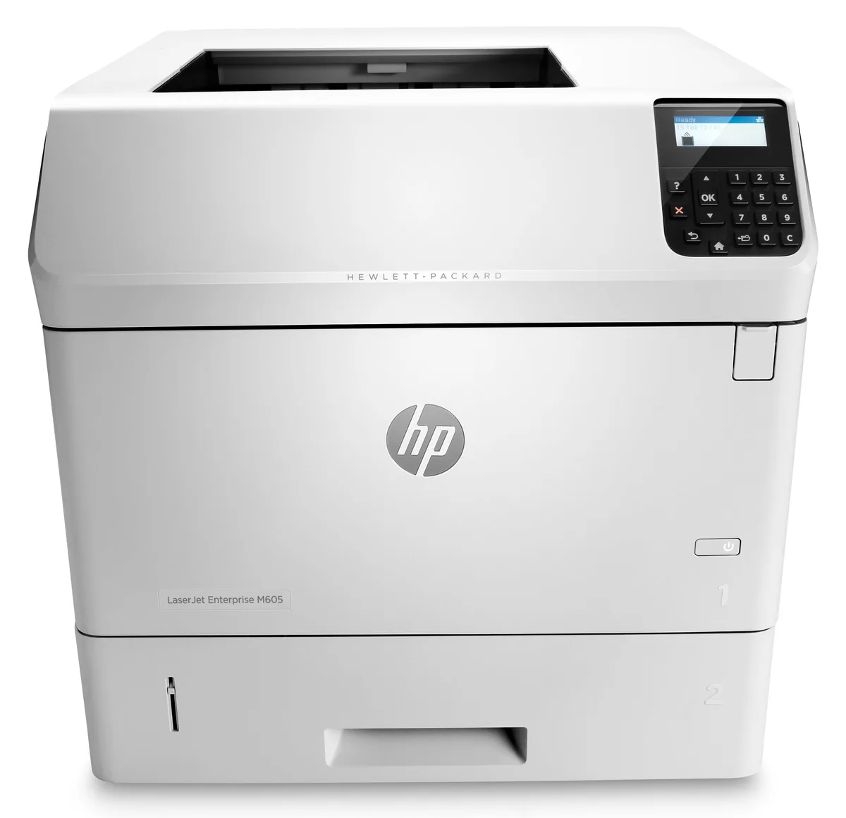 HP HP LaserJet Enterprise M605dn 55 ppm A4 duplex printer 500 sheet capacity E6B70A — product photo
