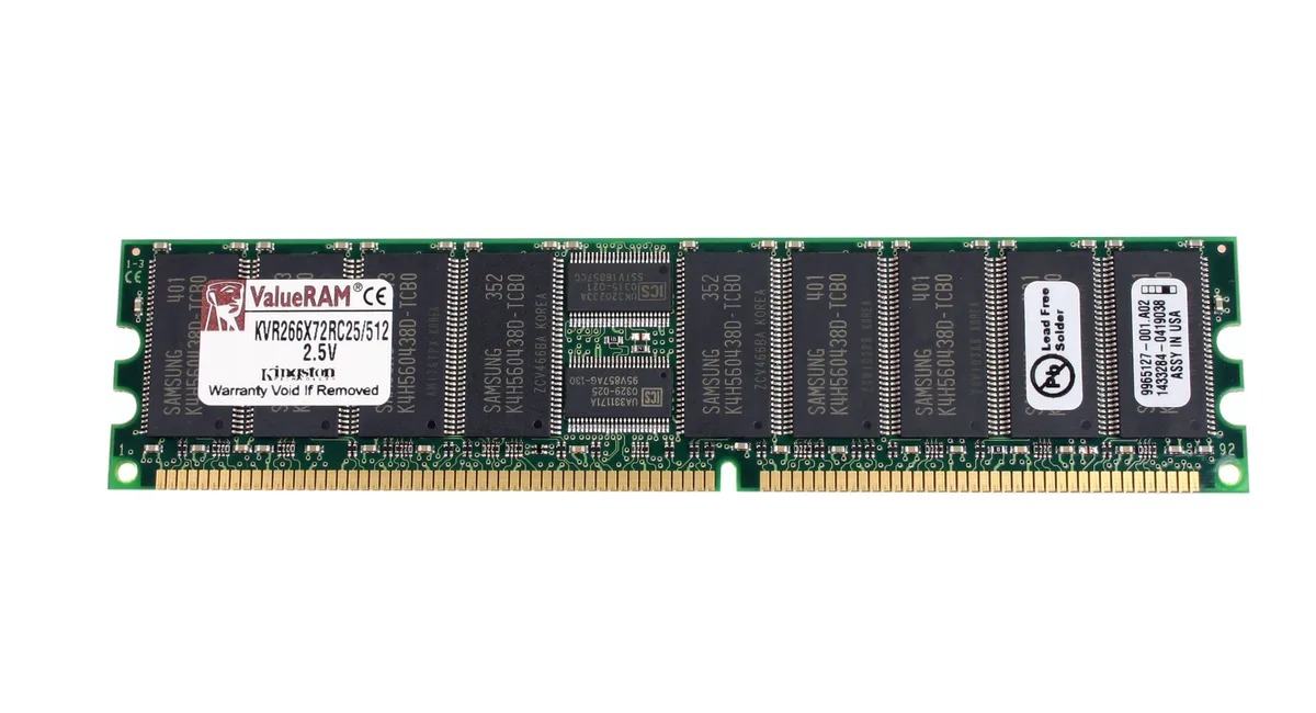 Kingston Technology Corp. Kingston Technology Corp. KVR266X72RC25/512 512MB DDR 266 ECC Registered server RAM — product photo
