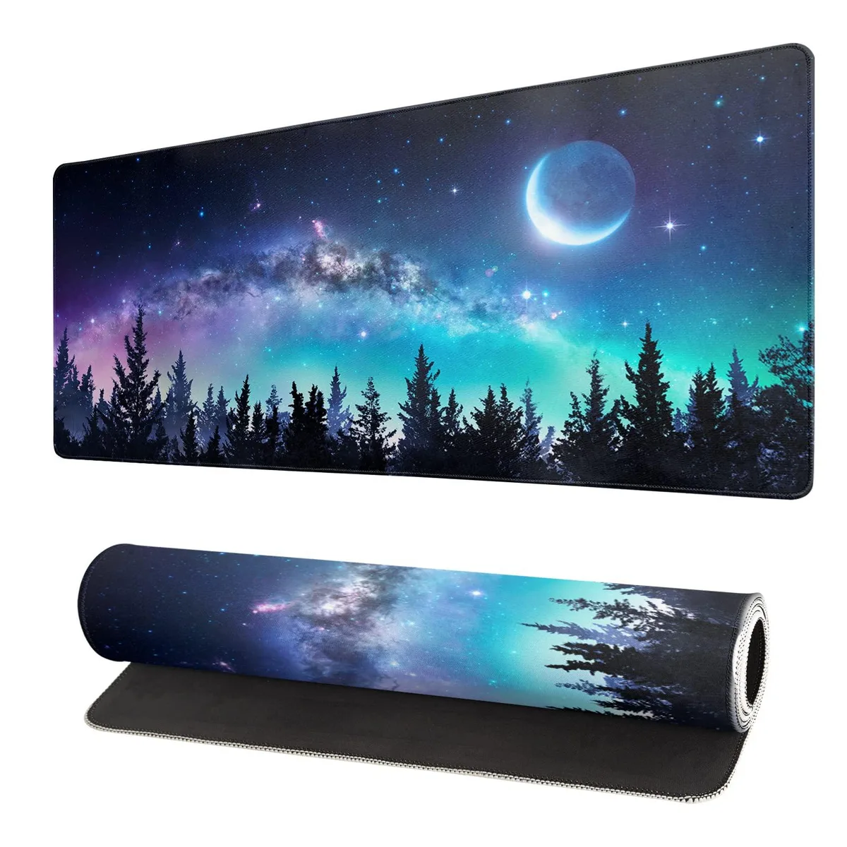  Brecoy 220818caomp-gafm Extended Mouse Pad 31.5 x 11.8 Inch Forest Moon Sky — product photo