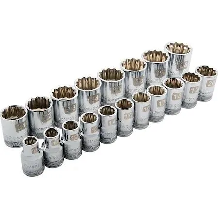 Dynamic Dynamic 1/2" Drive 19-Piece 12-Point Metric Socket Set 10-28mm — product photo