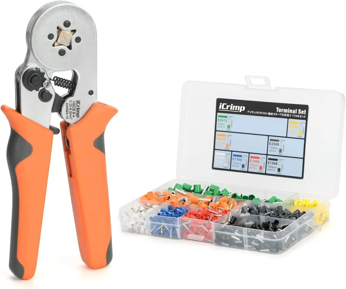 BFKK BFKK Ferrule Crimping Tool Kit AWG 23-10 770pcs — product photo