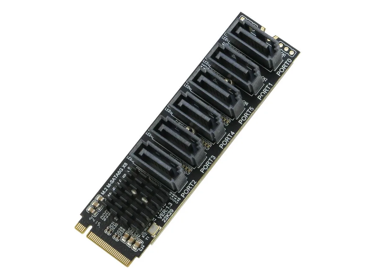 RIITOP RIITOP NVT6S M.2 NVMe to 6x SATA 3.0 expansion card — product photo