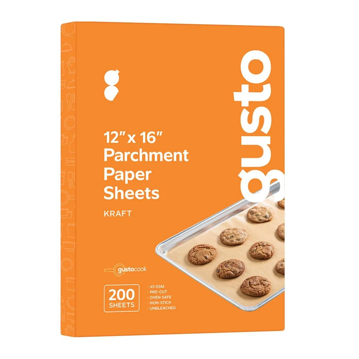 Stack of white rectangular parchment sheets 12 by 16 inches