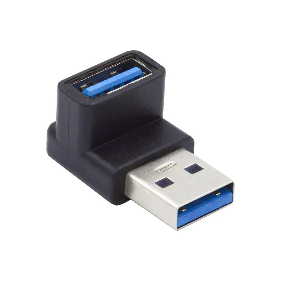 LORDWORLD LORDWORLD USB 3.0 Male to Female 90° Up Angled Adapter — product photo