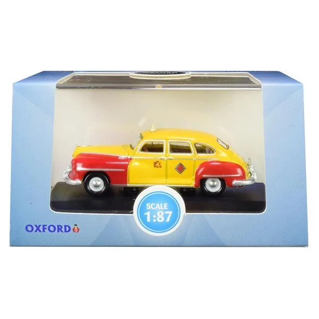 Oxford Diecast Oxford Diecast 1/87 DeSoto Suburban 1946-48 San Francisco Taxi Godfather Yellow Red — product photo