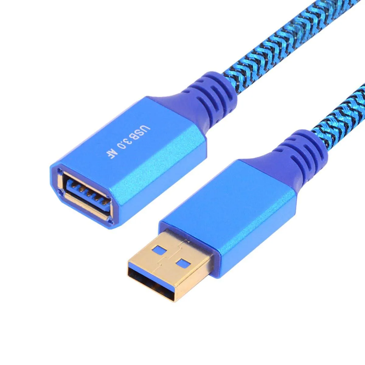 Fervit Fervit USB 3.0 Type-A Male to Female Extension Cable Blue 30cm — product photo