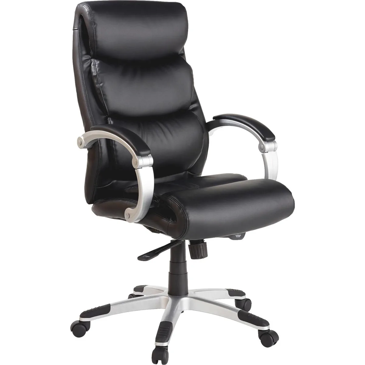 Lorell Lorell 60620 Executive High-Back Chair 27x30x46 Black Silver — product photo