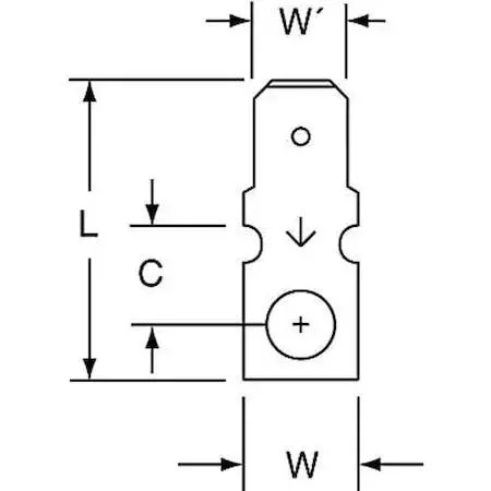 3M 3M MA250DM/6RRK Male Disconnect Bare 500pk .25in Tab 600V — product photo