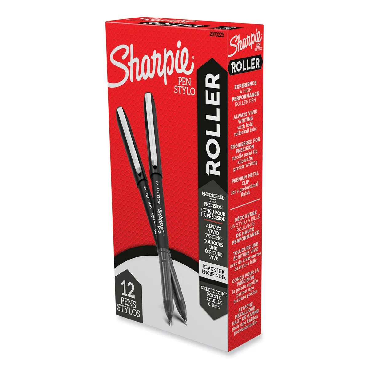 Sanford Sanford Sharpie Roller 2093225 Pen Fine 0.5 mm 12 Black — product photo