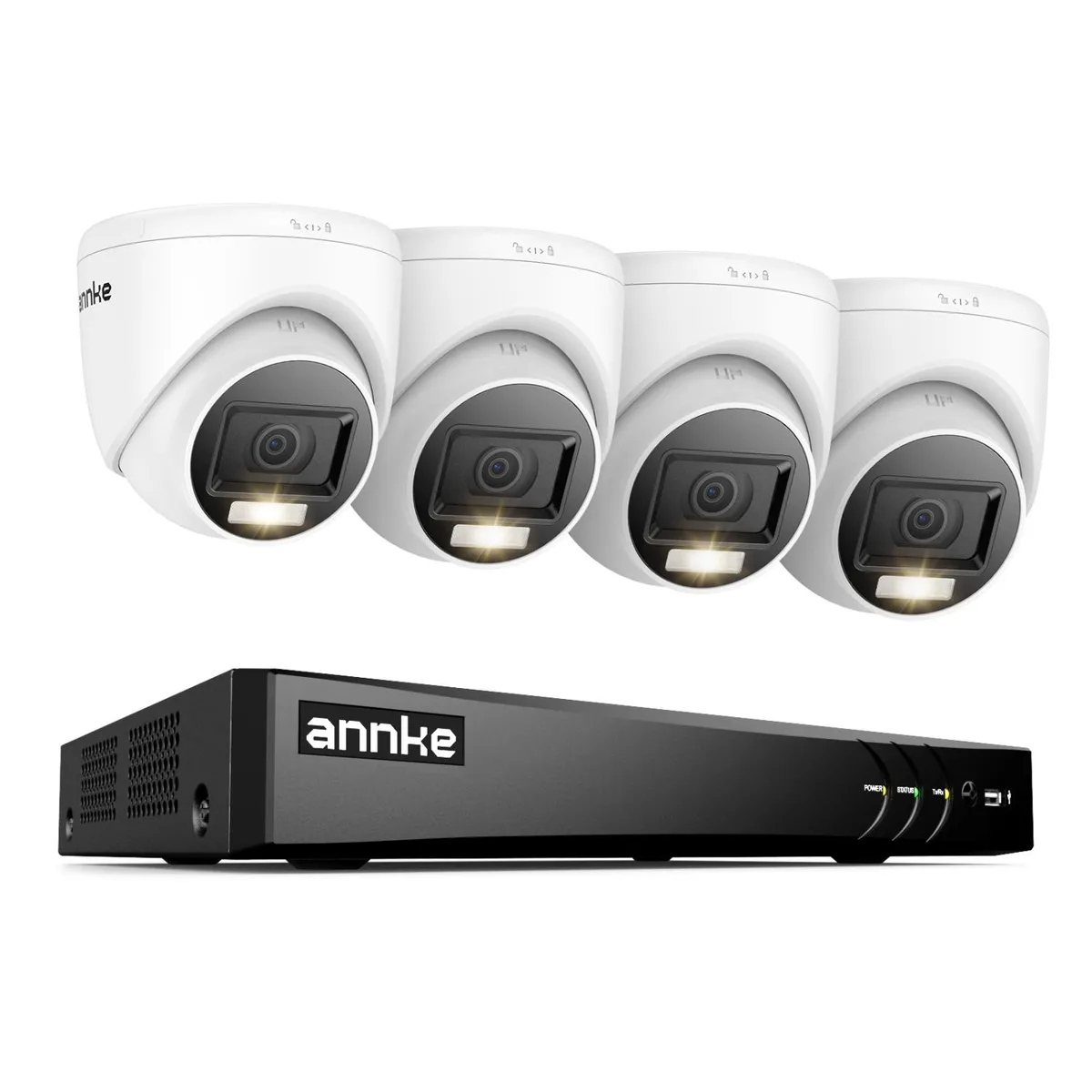 Annke Annke 8CH 4K 5-in-1 DVR 4x2MP White surveillance security system — product photo