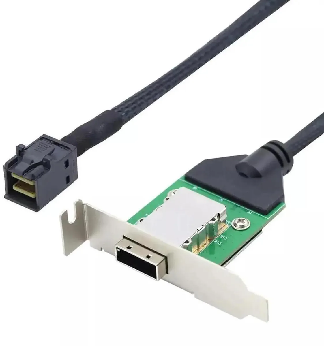 SMUGDESK SMUGDESK SFF-8643 to SFF-8088 SAS Cable 100cm Low Profile Bracket — product photo