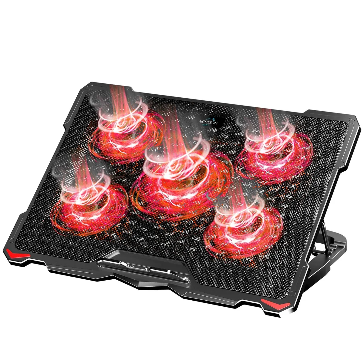 ENHANCE S035RED laptop cooling pad 17.3" 5 fans red — product photo