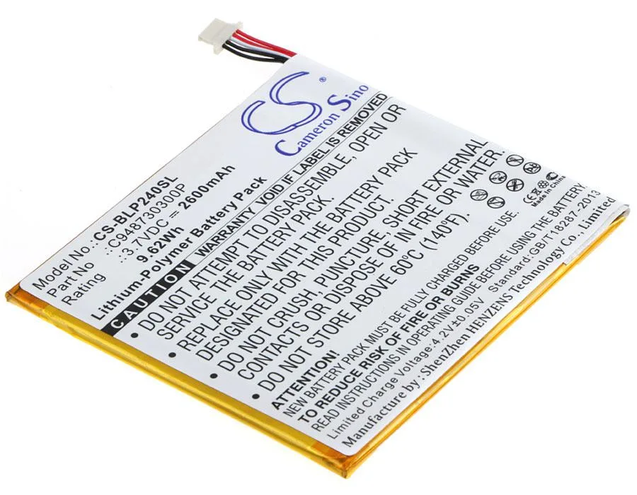 Cameron &amp; Co Cameron &amp; Co DS-CS-BLP240SL Battery 2.6 Ah Black — product photo