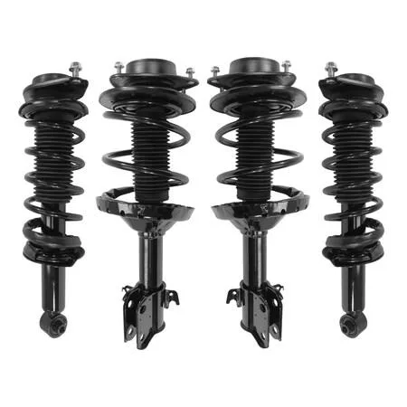 Unity complete strut kit box showing four assembled suspension units with springs and mounts