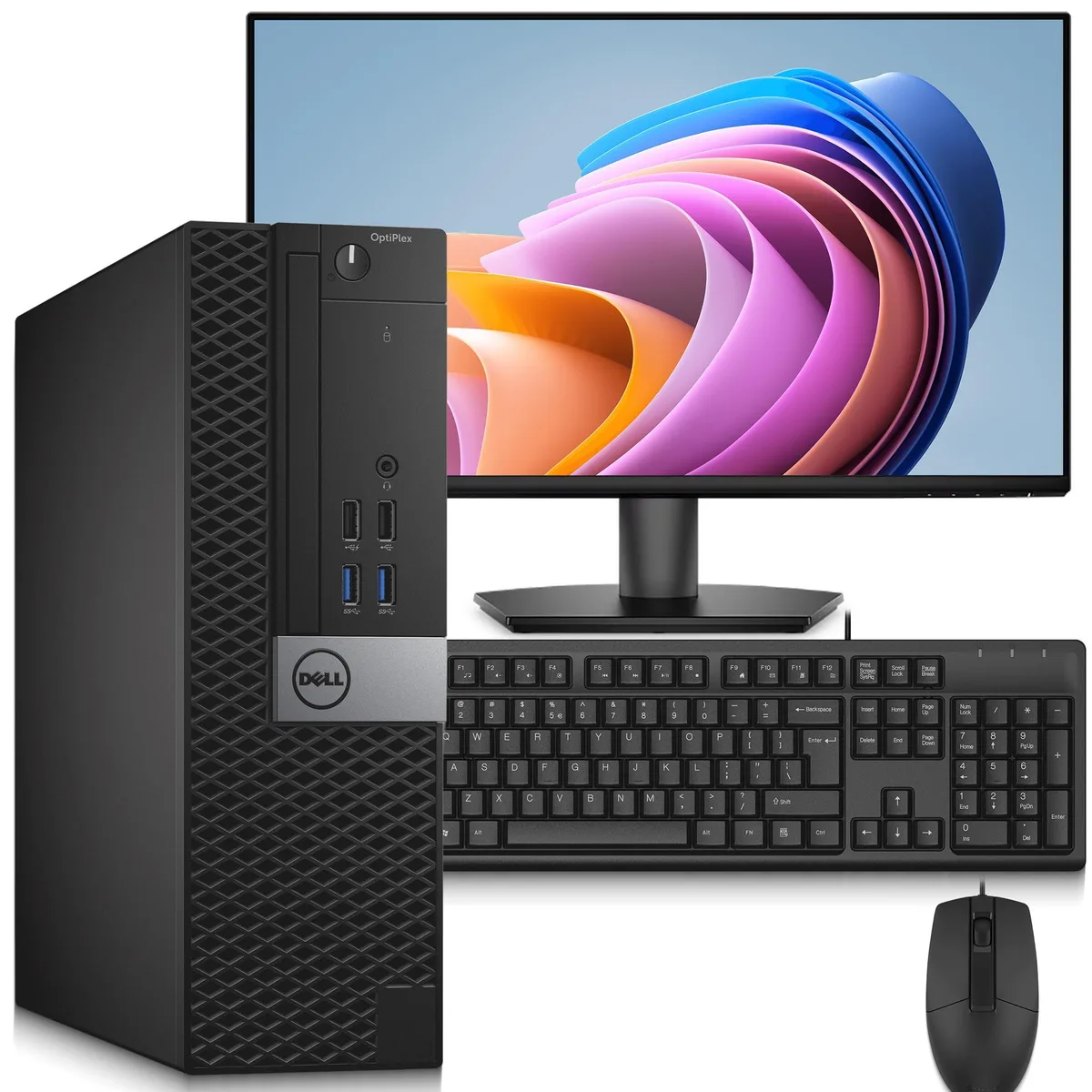 DELL DELL OptiPlex 7040 SFF i7-6700 16GB 500GB HDD 24" Monitor — product photo