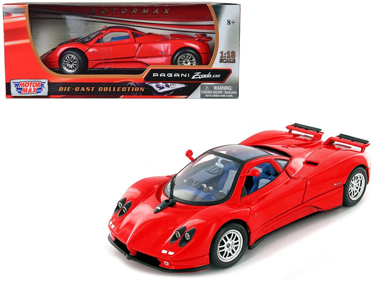 MOTORMAX MOTORMAX Pagani Zonda C12 Red 1/18 diecast hobby collectible — product photo
