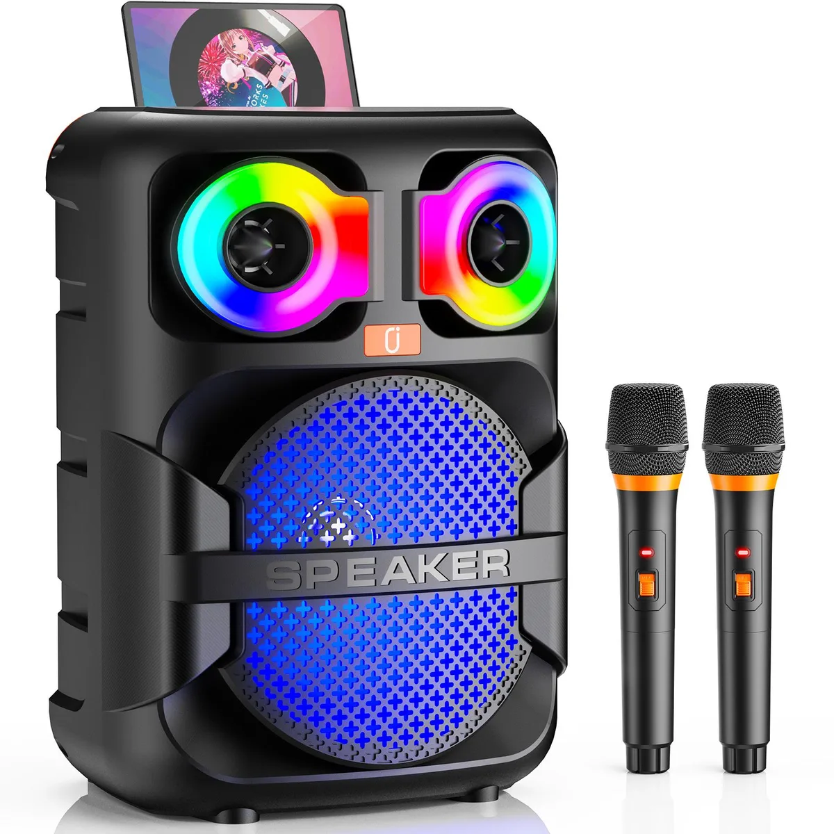 JYX JYX T28-T Karaoke System 2 Wireless Mics 6.5" 6500mAh 12h 30m — product photo