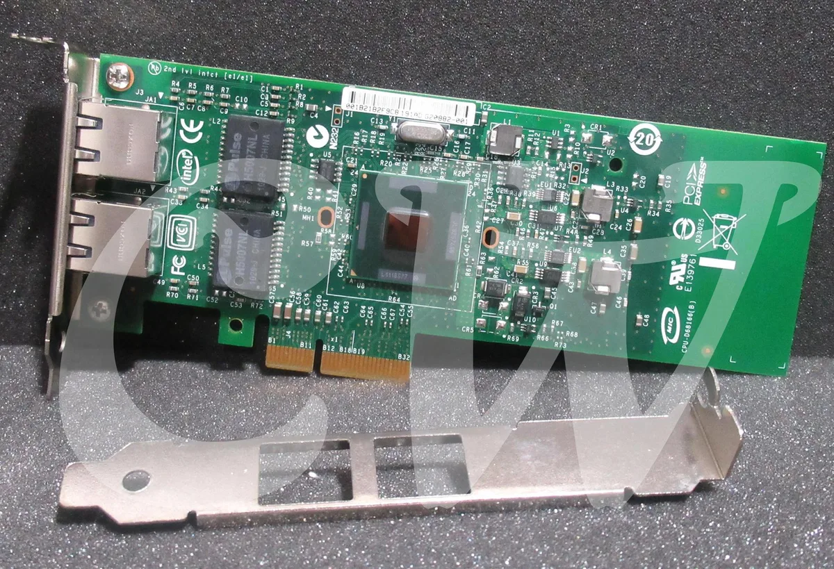 DELL DELL 9NG48 Dual-Port 1Gbps PCI Express Network Card — product photo