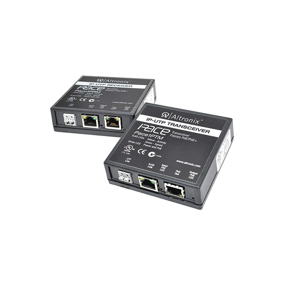 ALTRONIX ALTRONIX PACE1PRMT Long Range Ethernet over UTP/CAT5e Kit 100Mbps PoE+ — product photo