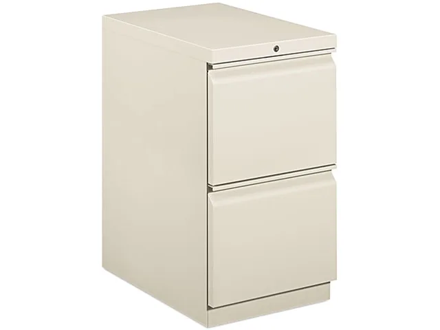 HON HON 33823RQ Mobile Pedestal File, Two File Drawers, 22.90" Depth, Light Gray — product photo