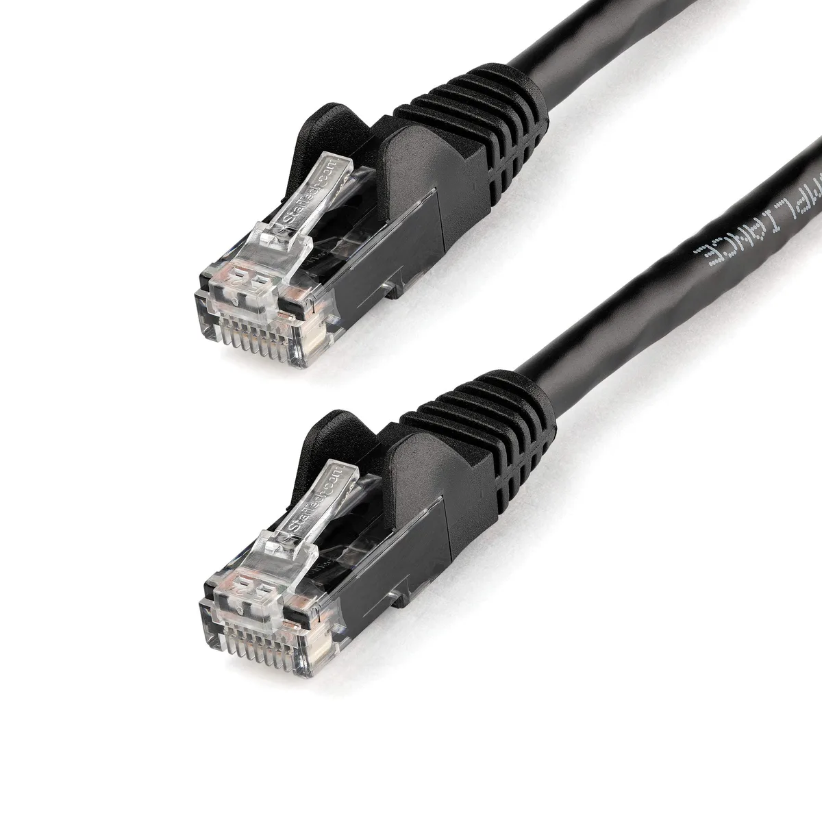  StarTech.com N6PATCH12BK 12ft Cat6 Ethernet Cable Black 250MHz 100W PoE — product photo