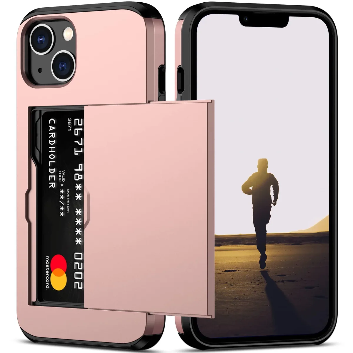 Nvollnoe Celular Wallet Case iPhone 13 6.1 Rose Gold — product photo