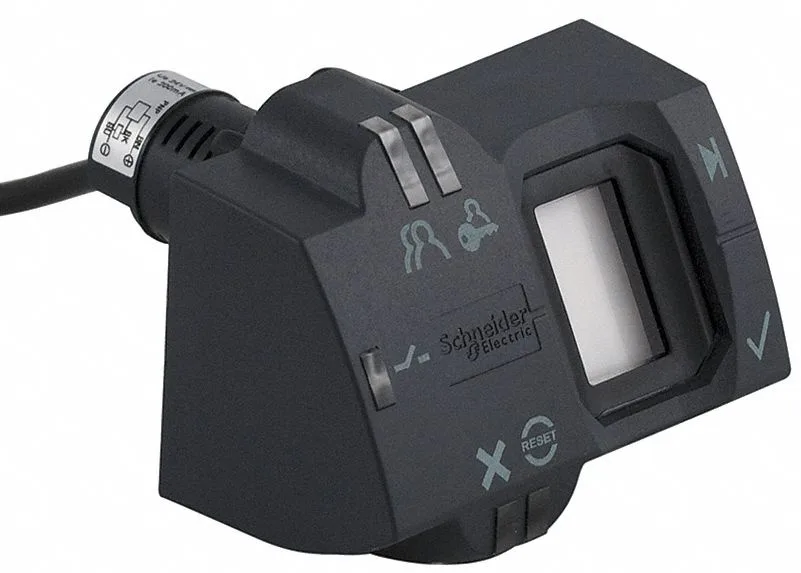 Schneider Electric biometric switch, momentary PNP, 2m cable, polyamide housing, 22mm mount