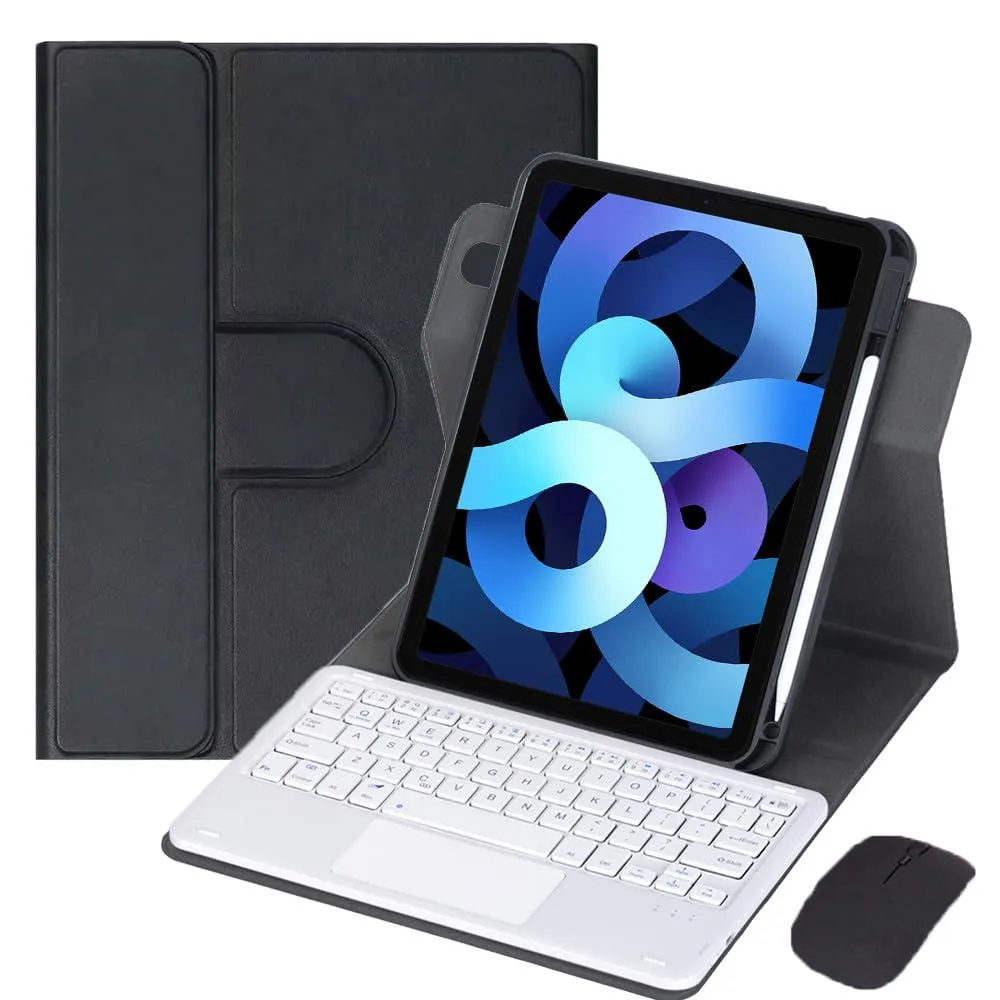 Timoom Timoom 360° Rotatable Keyboard Case with Trackpad & Pencil Slot for iPad Air 10.9" (Black/White) — product photo