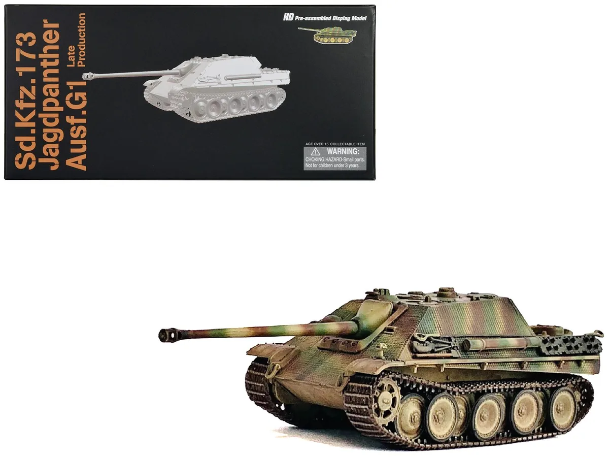 Dragon Models Dragon Models Jagdpanther Ausf.G1 Late Production 1/72 sPz.Jg.Abt.560 Ardennes 1944 hobby collectible — product photo