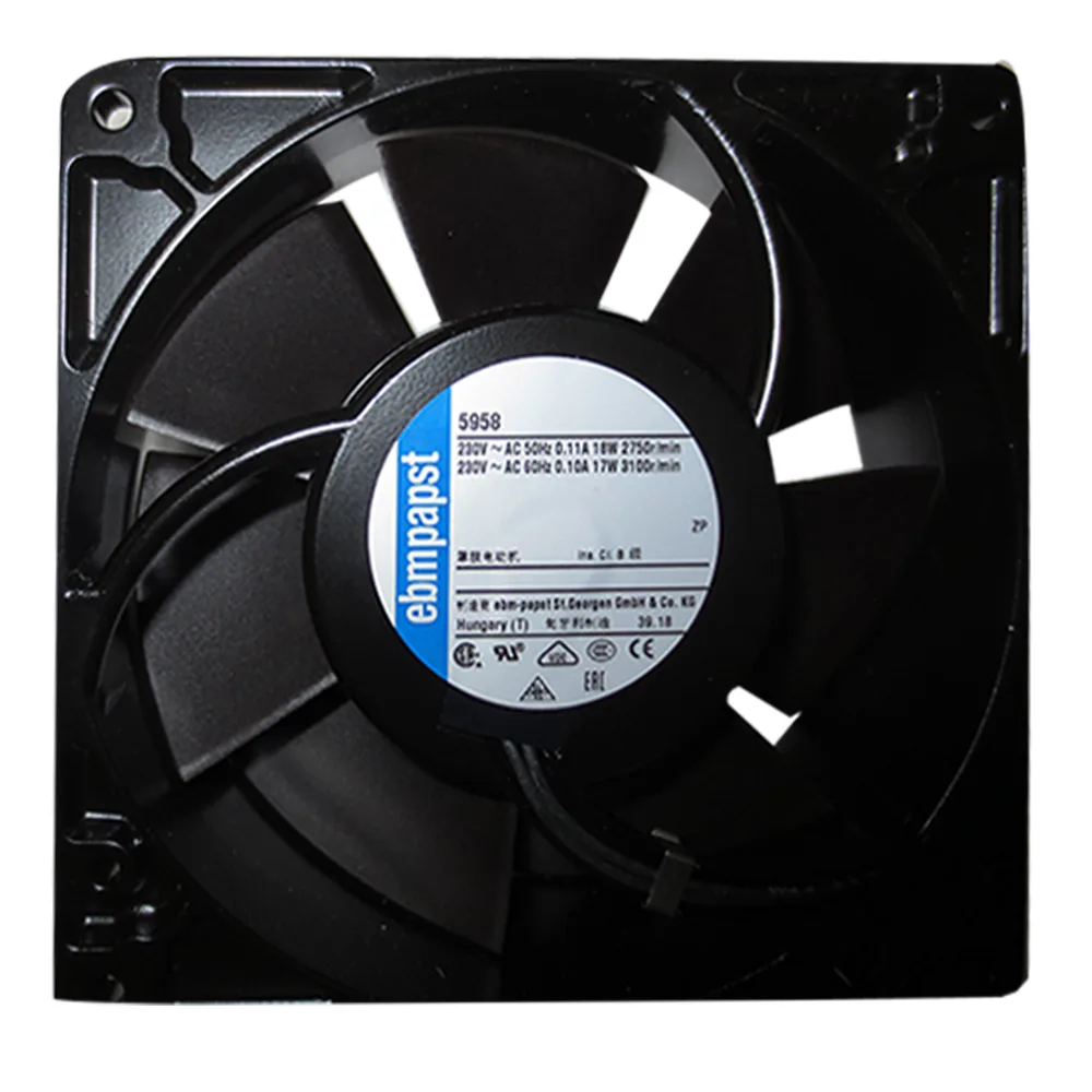 Fans Fans 5958 127x127x38mm 230V AC 180m³/h 2750rpm case fan — product photo