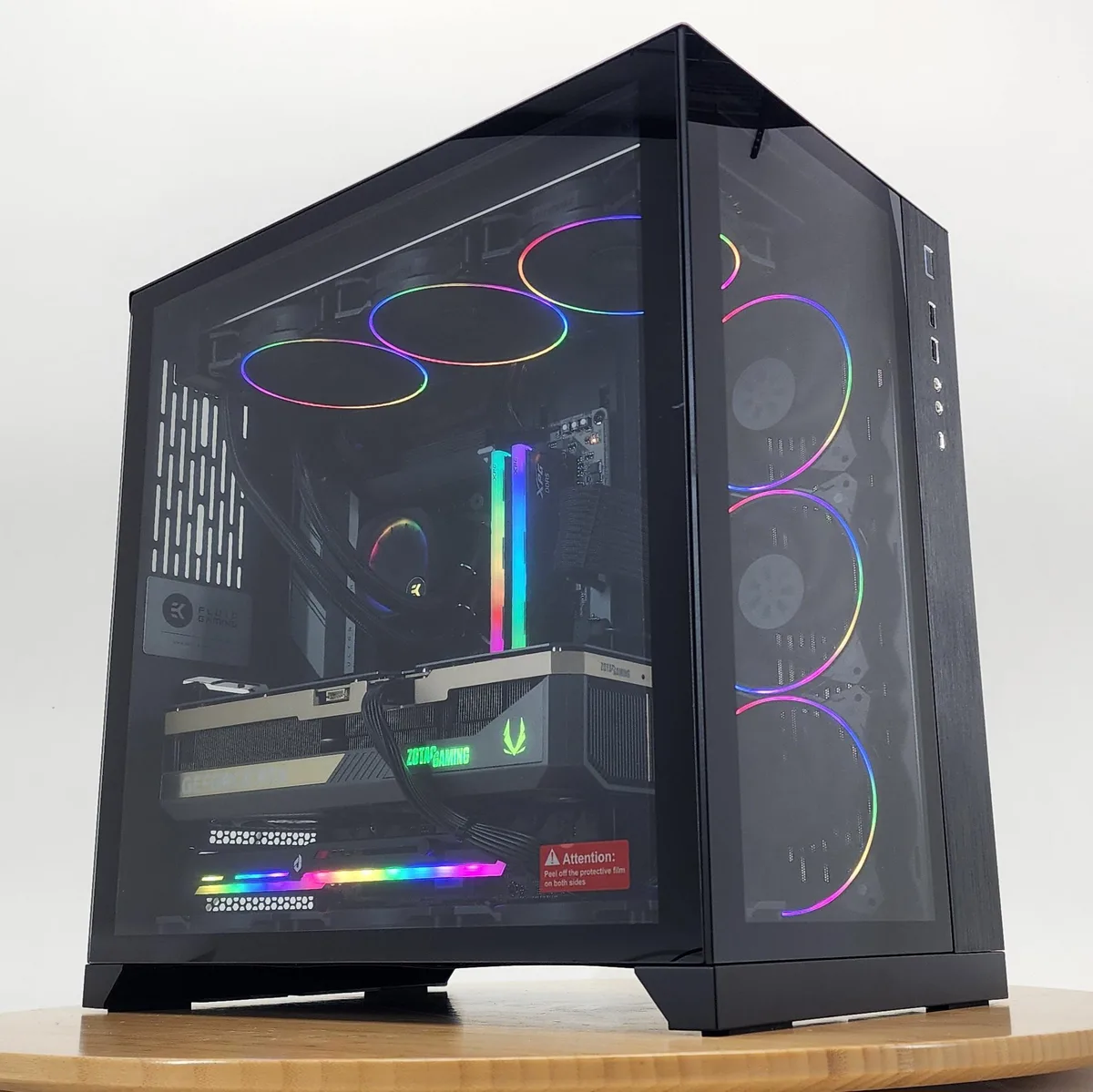 Custom Custom Gaming PC Ultra 9 285K 32GB DDR5 4TB RTX 5080 16GB EK 360mm AIO Z890 850W Gold — product photo